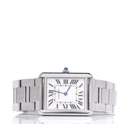 Cartier Stainless Steel 27mm Tank Solo Quartz Watch 2 of 8