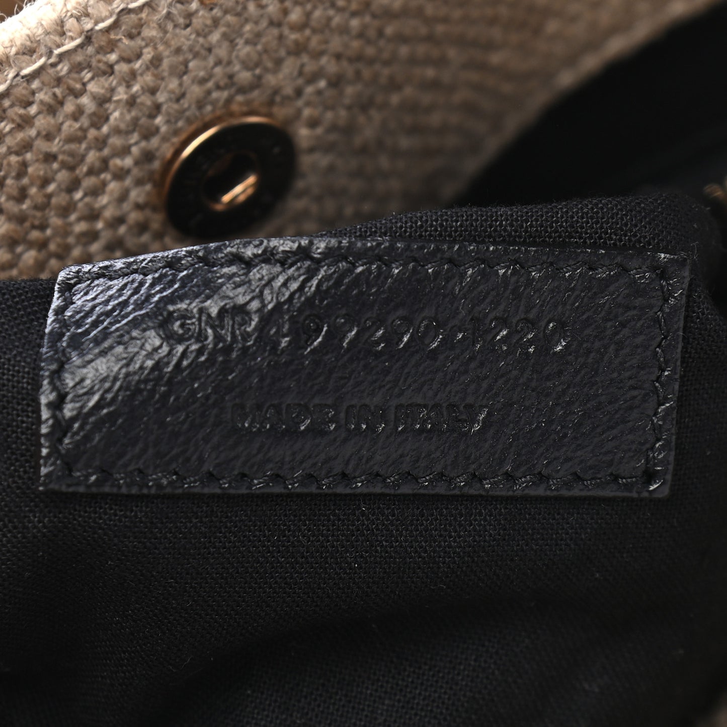 Linen Calfskin Rive Gauche Tote Natural