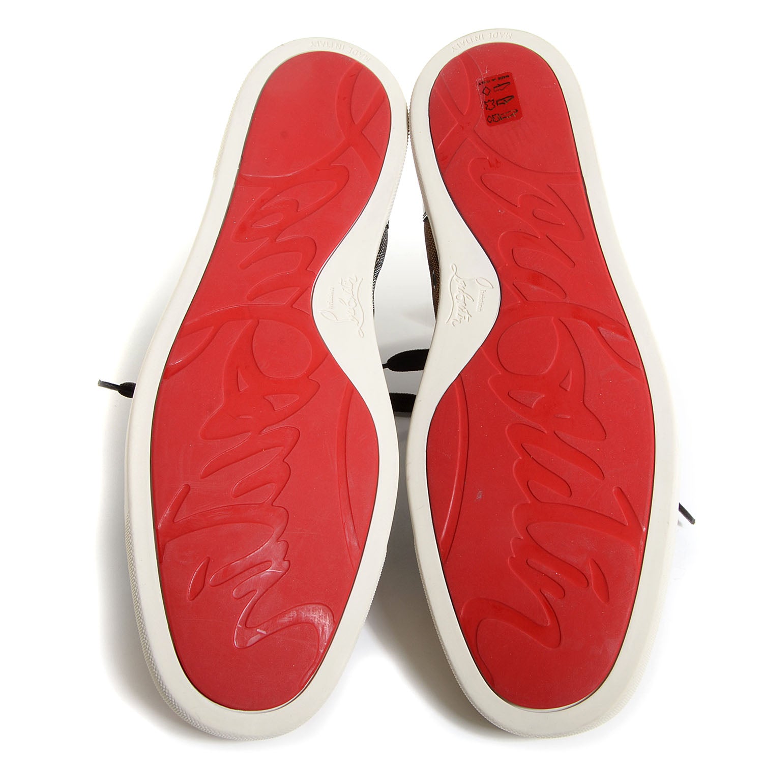 Christian Louboutin Mens Metallic Leopard Louis Flat Sneaker 45 4 of 4
