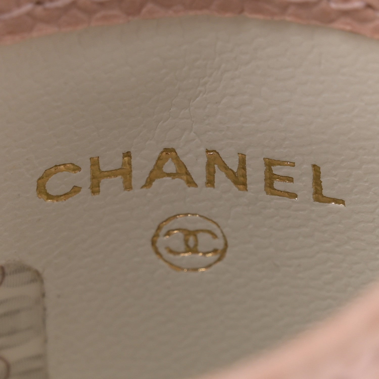 Chanel Caviar Phone Holder Crossbody Beige 6 of 11