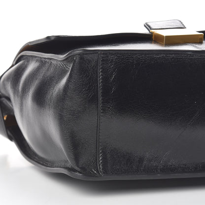 Fendi Agnello Old Shine Large Kan U Shoulder Bag Black 8 of 9