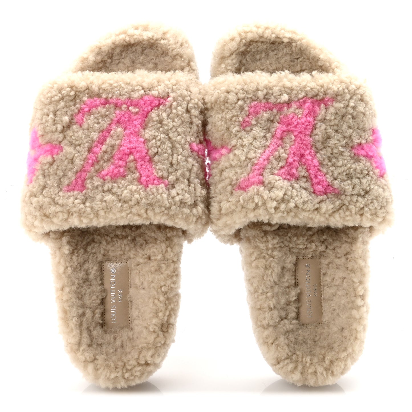 Shearling Paseo Flat Comfort Mule 36 Beige