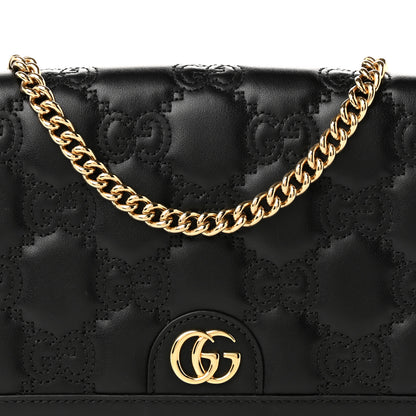Gucci Calfskin GG Matelasse Chain Wallet Black 7 of 9