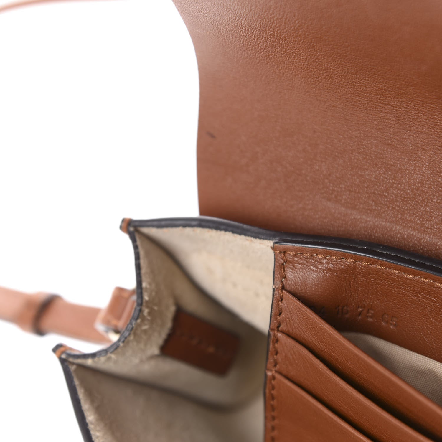 Chloe Suede Calfskin Mini Faye Shoulder Bag Tobacco 11 of 12