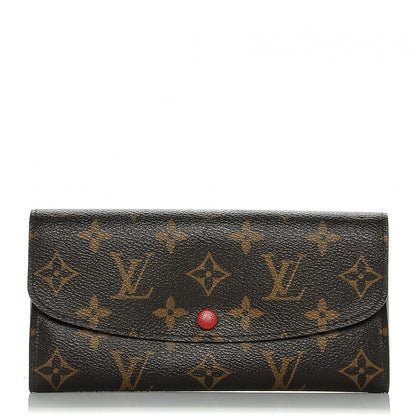 Louis Vuitton Monogram Emilie Wallet Red 1 of 6