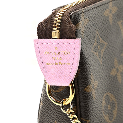 Louis Vuitton Monogram 2021 Christmas Animation Japanese Garden Mini Pochette Accessories Wisteria Pink 4 of 10