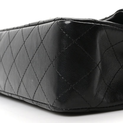 Chanel Lambskin Quilted Medium Double Flap Black 9 of 10