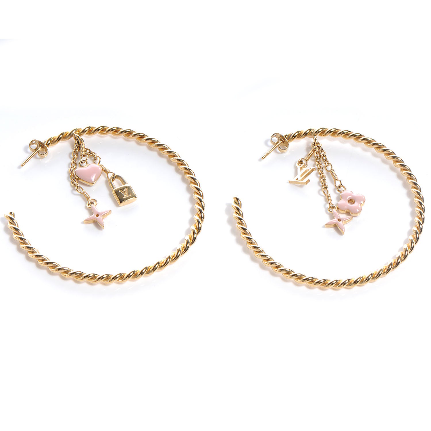 Louis Vuitton Sweet Monogram Creole Hoop Earrings 1 of 5