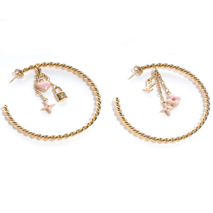 Louis Vuitton Sweet Monogram Creole Hoop Earrings 1 of 5