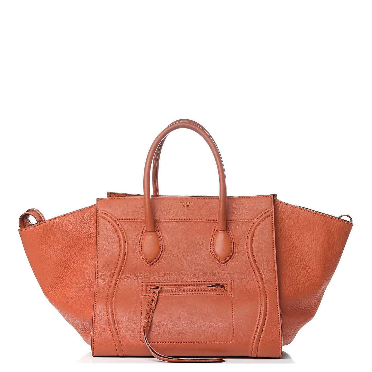 Supple Calfskin Medium Phantom Luggage Orange