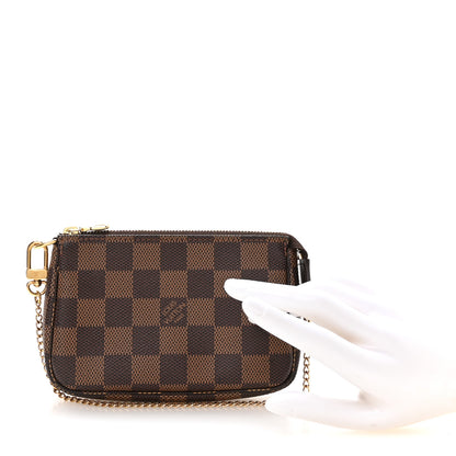 Louis Vuitton Damier Ebene Mini Pochette Accessories 2 of 8