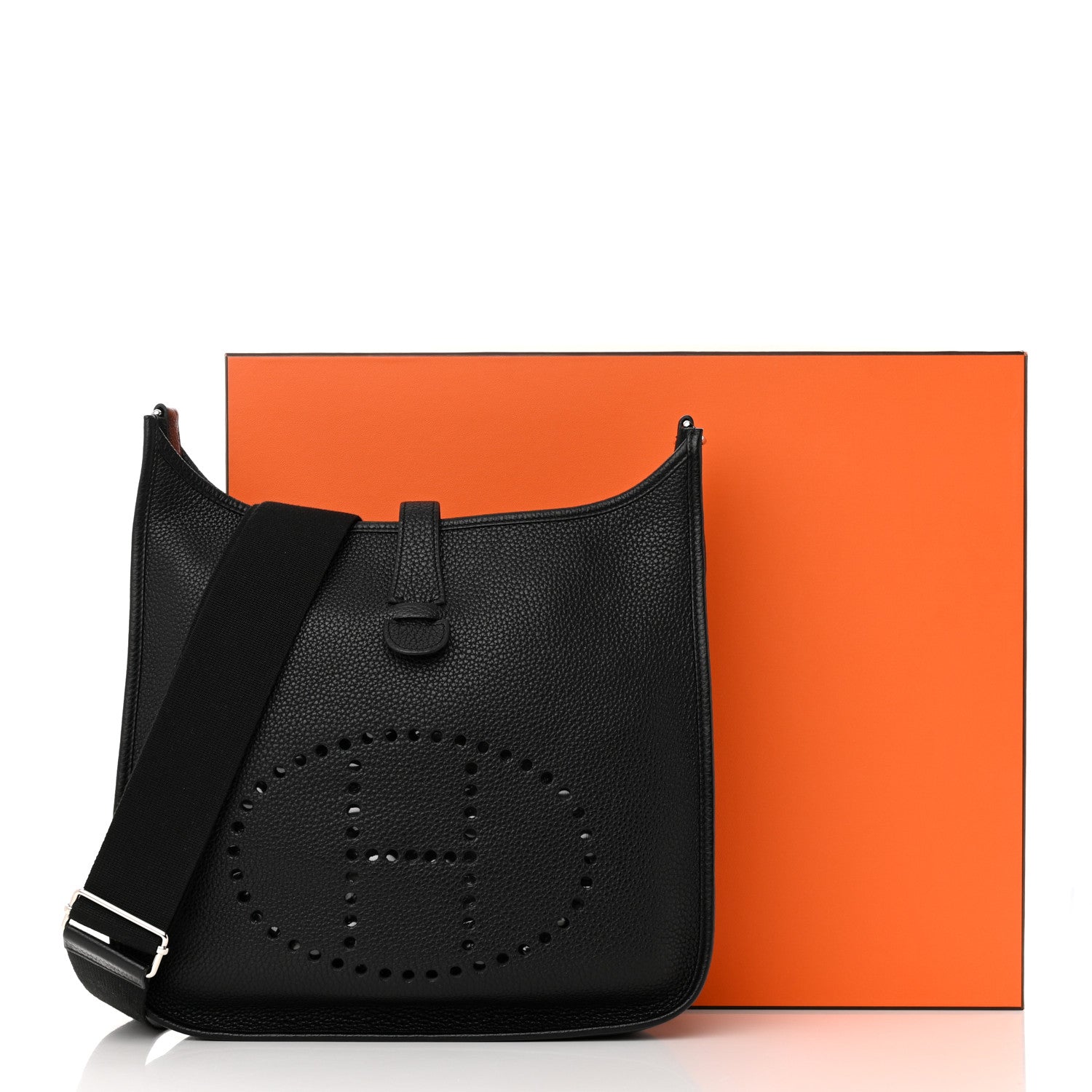 Hermes Taurillon Clemence Evelyne III GM Black 14 of 14