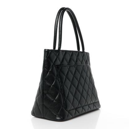 Chanel Caviar Quilted Medallion Tote Black 3 of 12