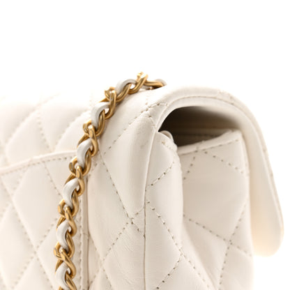 Chanel Lambskin Quilted Mini Rectangular Pearl Crush Flap White 12 of 12