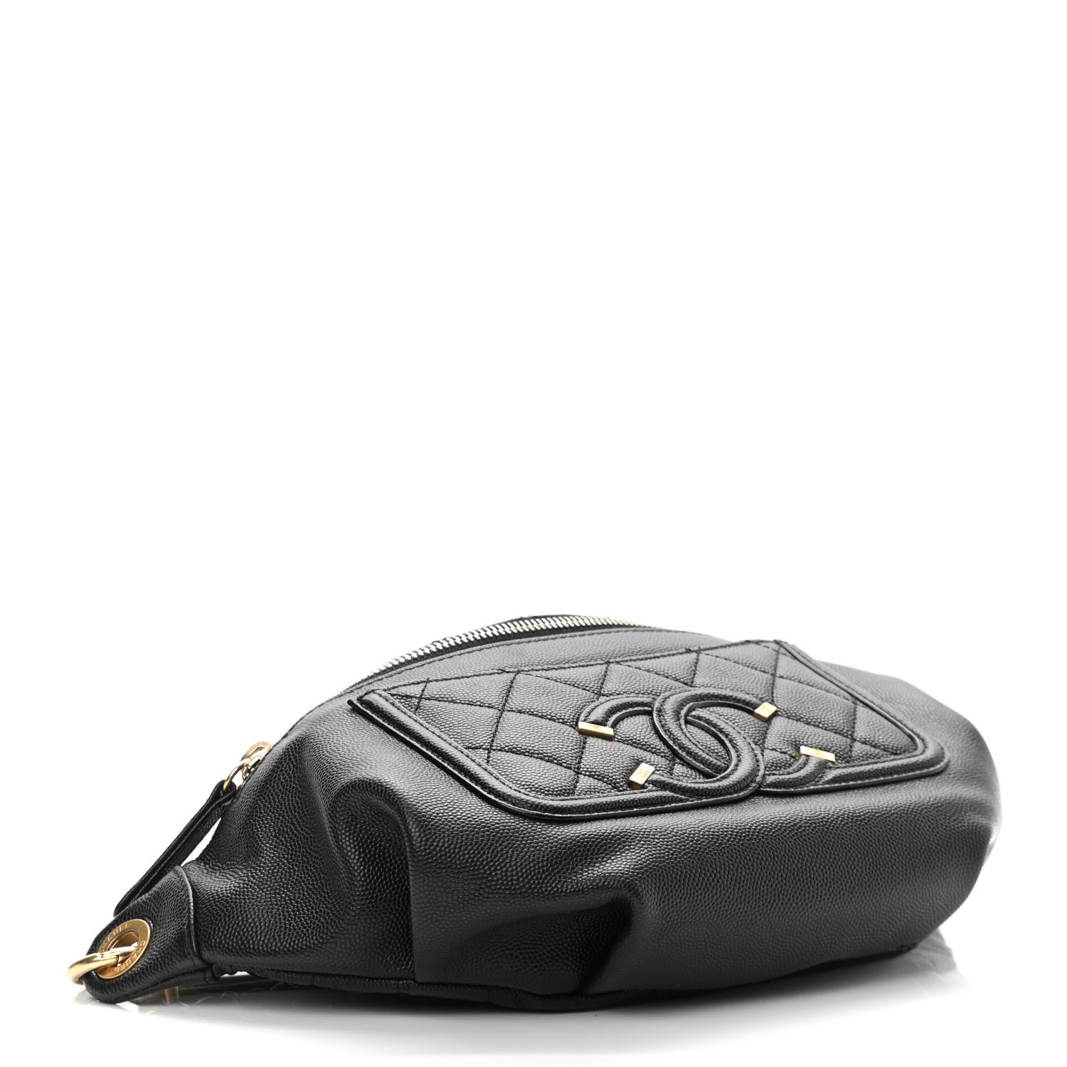 Chanel Caviar Quilted Filigree Waist Bag Black 4 of 11