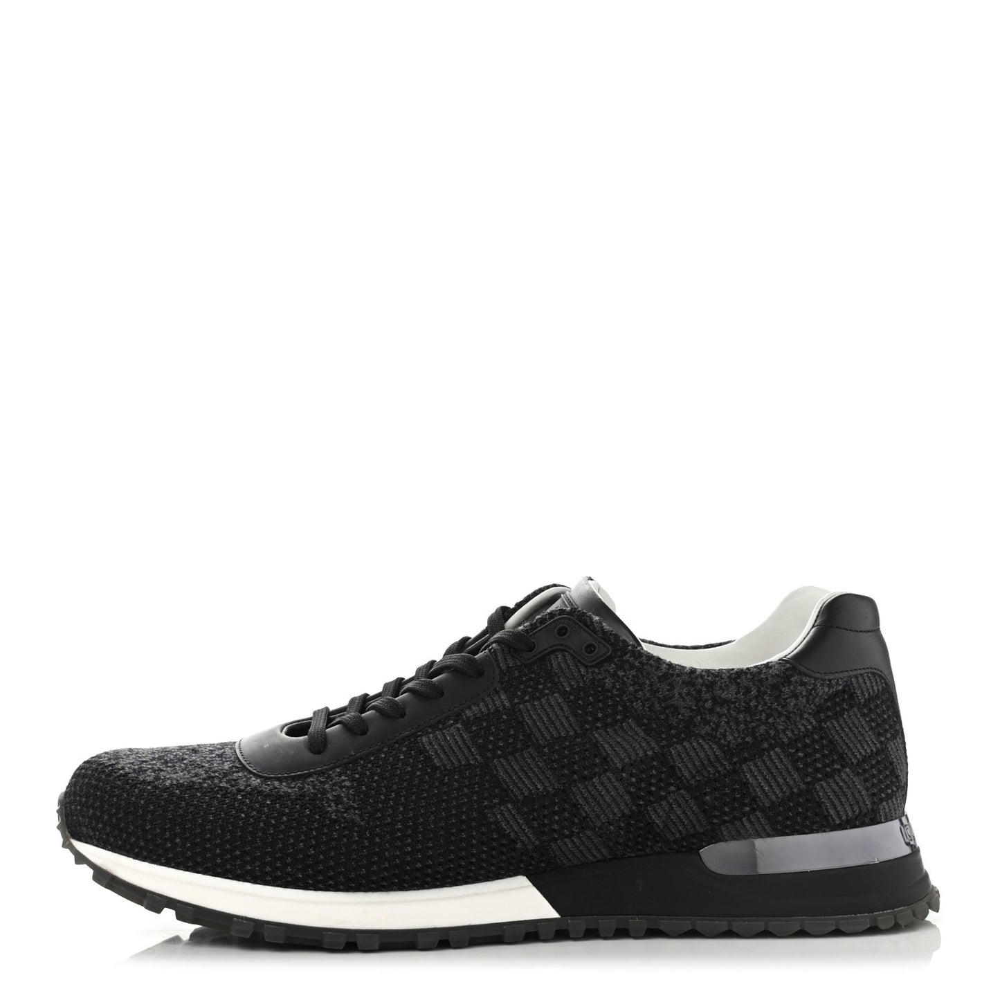 Calfskin Damier Run Away Sneakers 9.5 Graphite