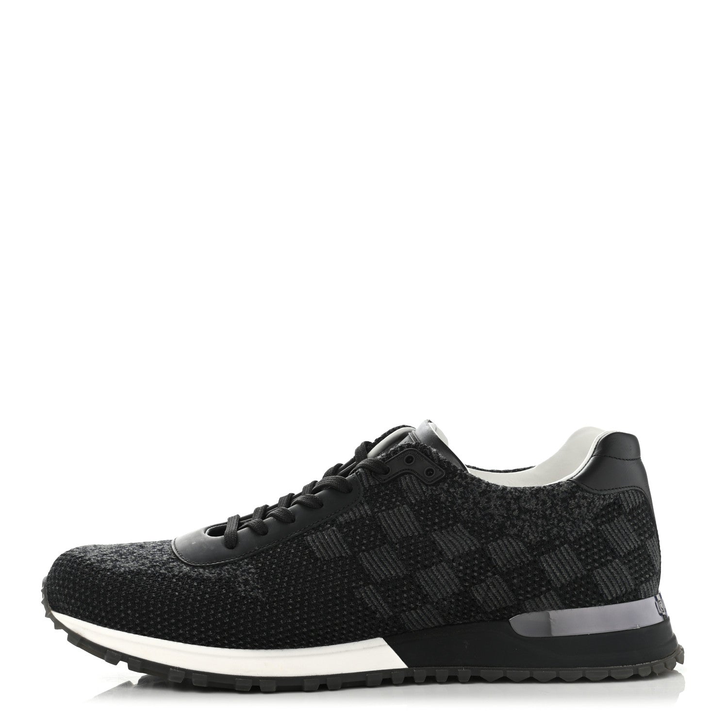 Louis Vuitton Calfskin Damier Run Away Sneakers 9.5 Graphite 1 of 12