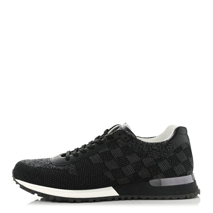 Louis Vuitton Calfskin Damier Run Away Sneakers 9.5 Graphite 1 of 12