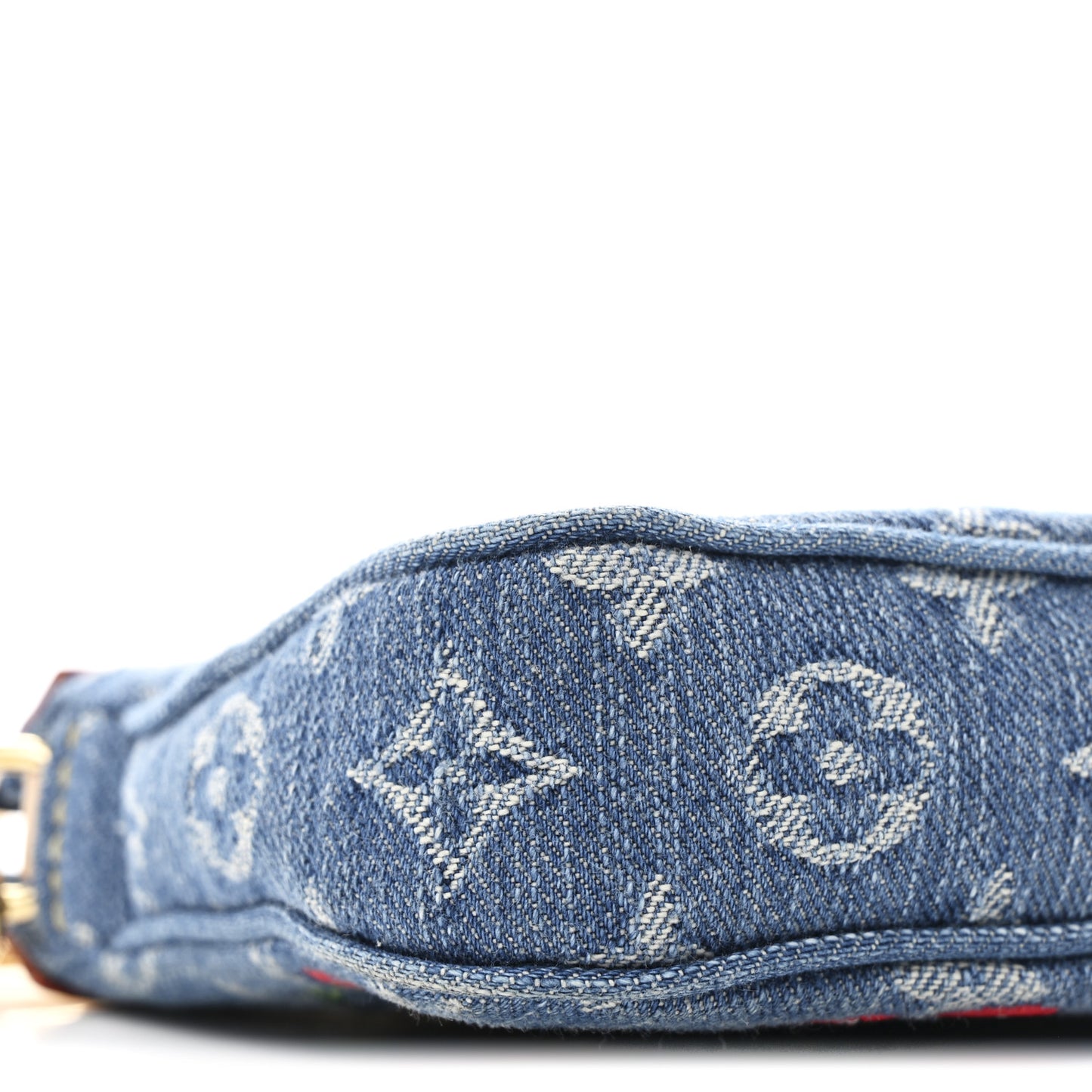 LV X TM Monogram Denim Cerises Pochette Accessories Blue