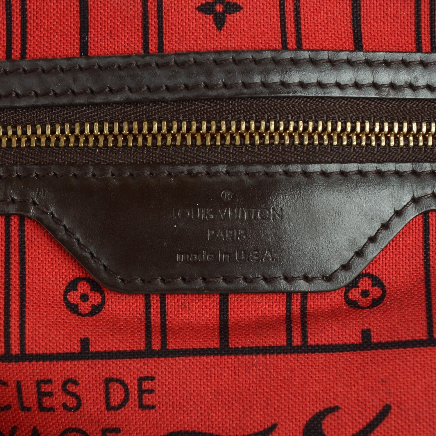 Louis Vuitton Damier Ebene Neverfull MM 11 of 14