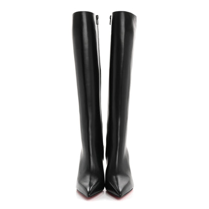Christian Louboutin Calfskin Condora Botta 85 Knee Boots 40 Black 2 of 8