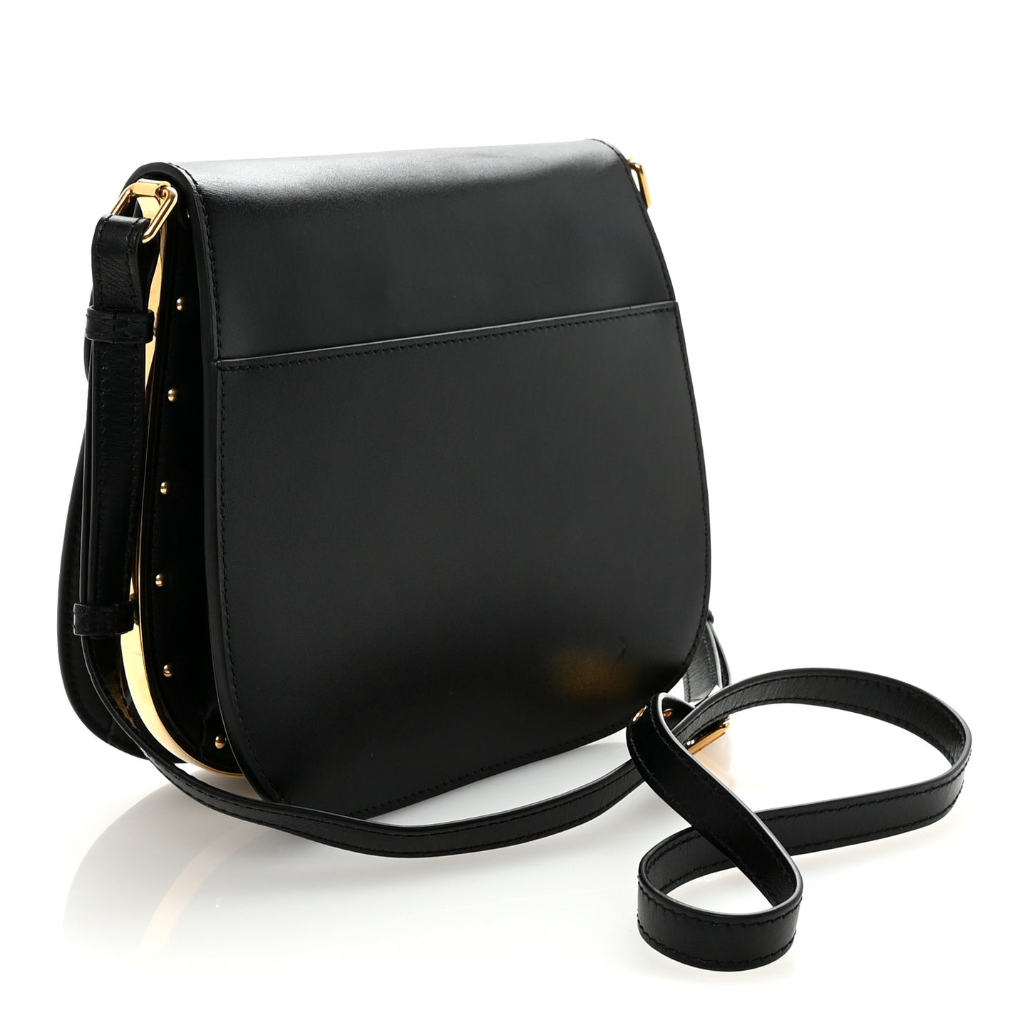 Box Calfskin Medium Bobby Frame Flap Black
