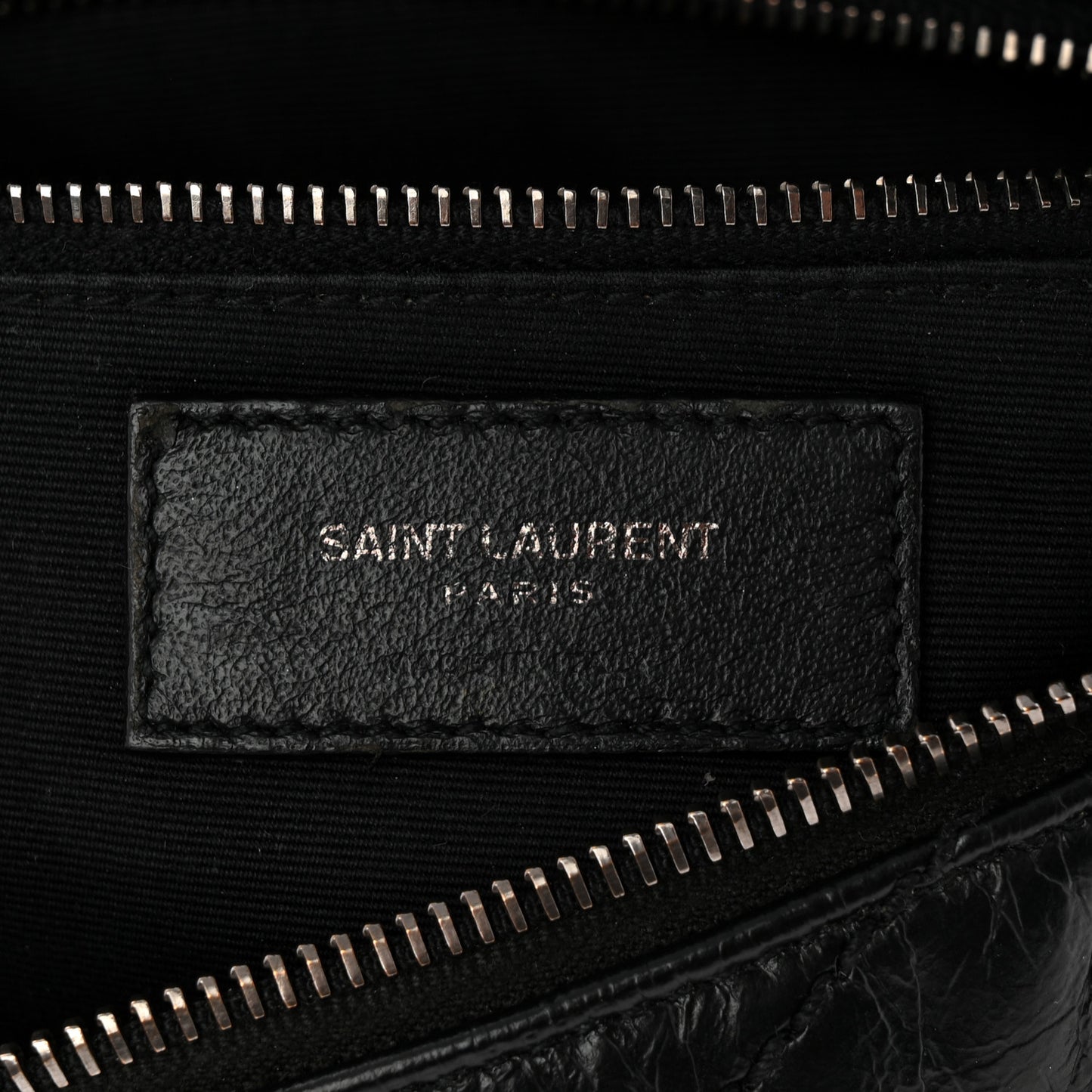 Crinkled Calfskin Matelasse Monogram Niki Body Bag Black