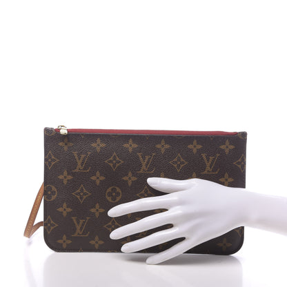 Louis Vuitton Monogram Neverfull MM GM Pochette Cherry 2 of 10