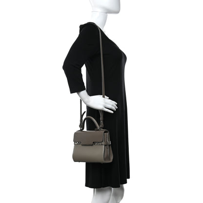 Delvaux Smooth Calfskin Mini Tempete Satchel Camaieux Tourterelle 2 of 13