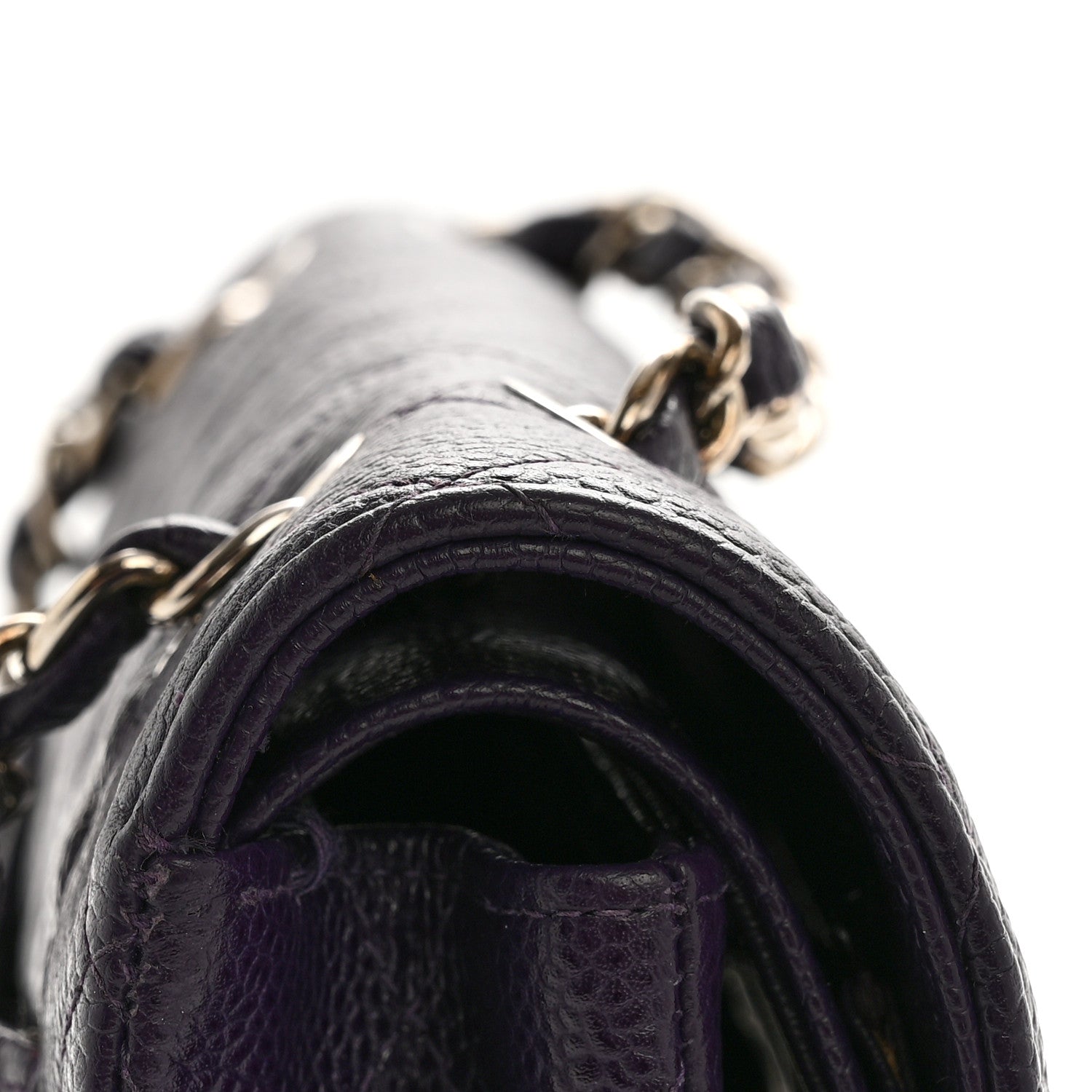 Chanel Caviar Quilted Small Double Flap Dark Purple 15 of 15
