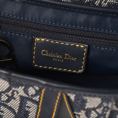 Christian Dior Monogram Saddle Bag Blue 6 of 7