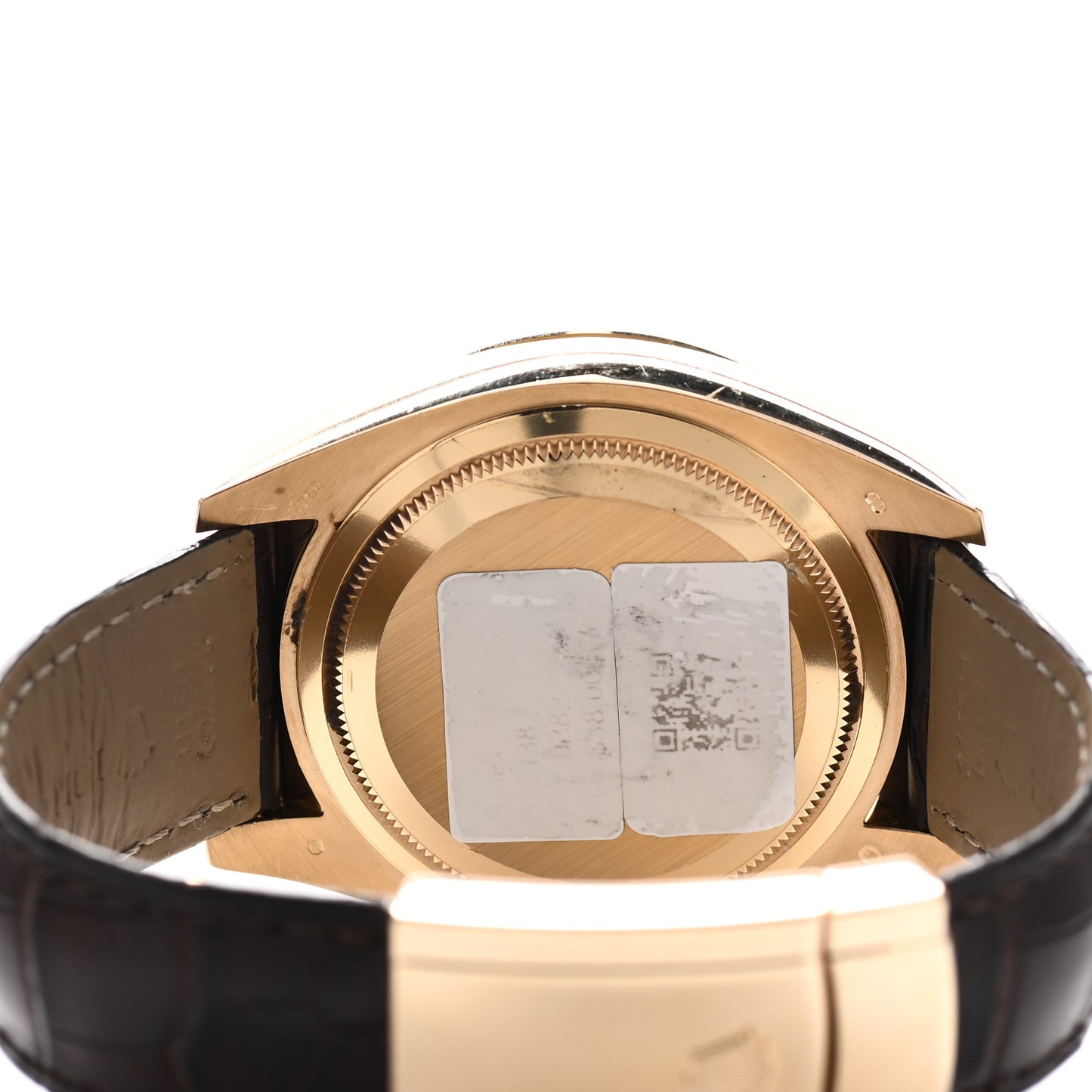 18K Yellow Gold Alligator 42mm Oyster Perpetual Sky-Dweller Watch White Roman 326138