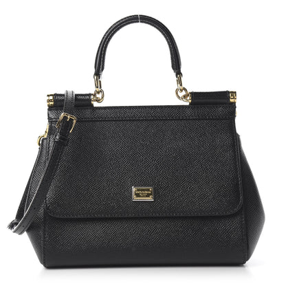 Dolce & Gabbana Dauphine Small Miss Sicily Satchel Black 1 of 18