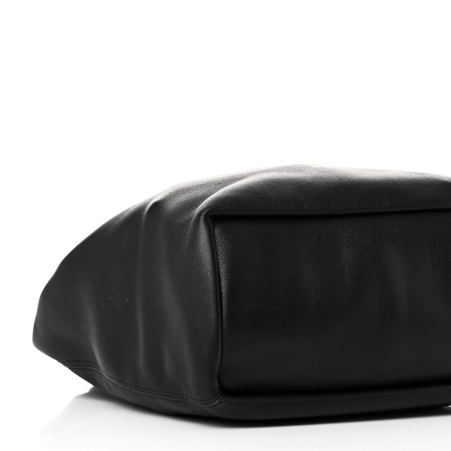 Buttery Nappa Lambskin Small Squeeze Bag Black