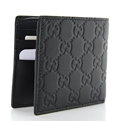 Gucci X MLB Guccissima LA Dodgers Embroidered Bi-Fold Wallet Black Green 3 of 8