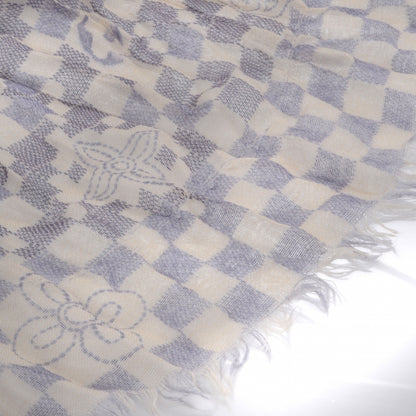 Louis Vuitton Cashmere Silk Damier Azur Stole 2 of 5