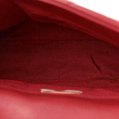 Chanel Goatskin Quilted Medium Chanel 19 Flap Red 5 of 10