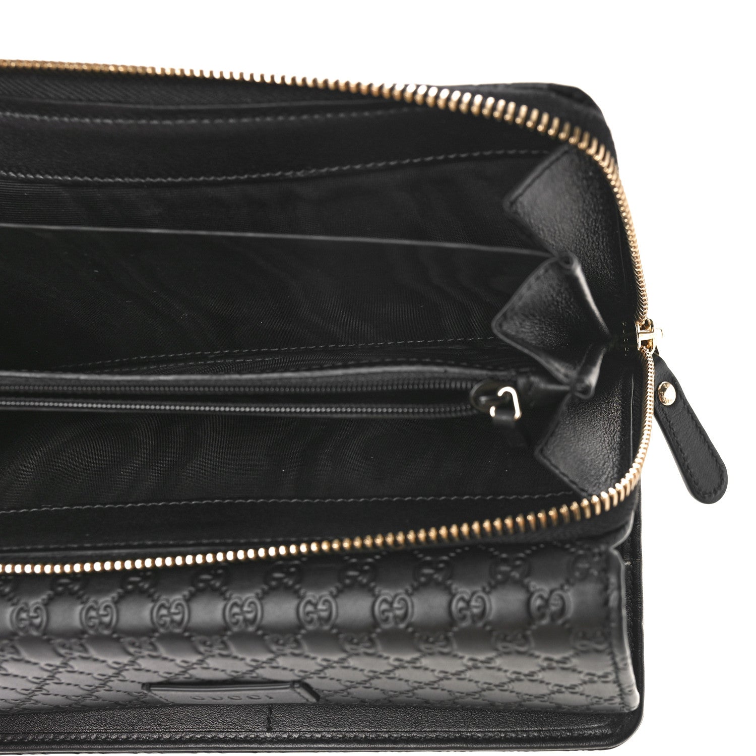 Gucci Soft Microguccissima Continental Zip Wallet Black 5 of 8