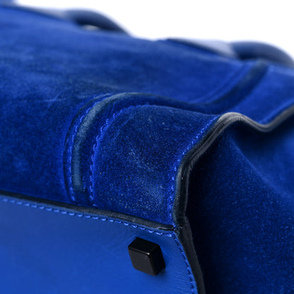 Celine Suede Medium Phantom Luggage Colbalt Blue 10 of 19
