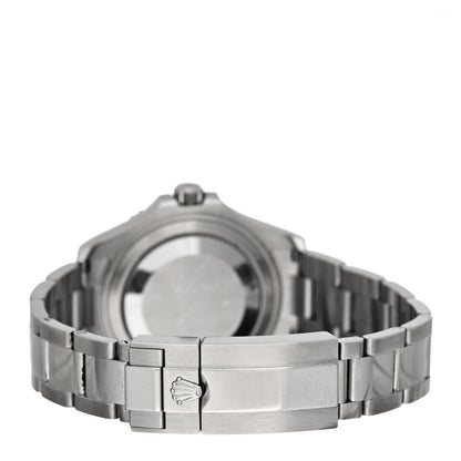 Rolex Stainless Steel Platinum 37mm Oyster Perpetual Date Yacht-Master Watch Slate 268622 3 of 5