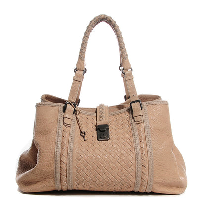 Bottega Veneta Nappa Intrecciato Punto Mocassino Roma Tote Cloth 1 of 8