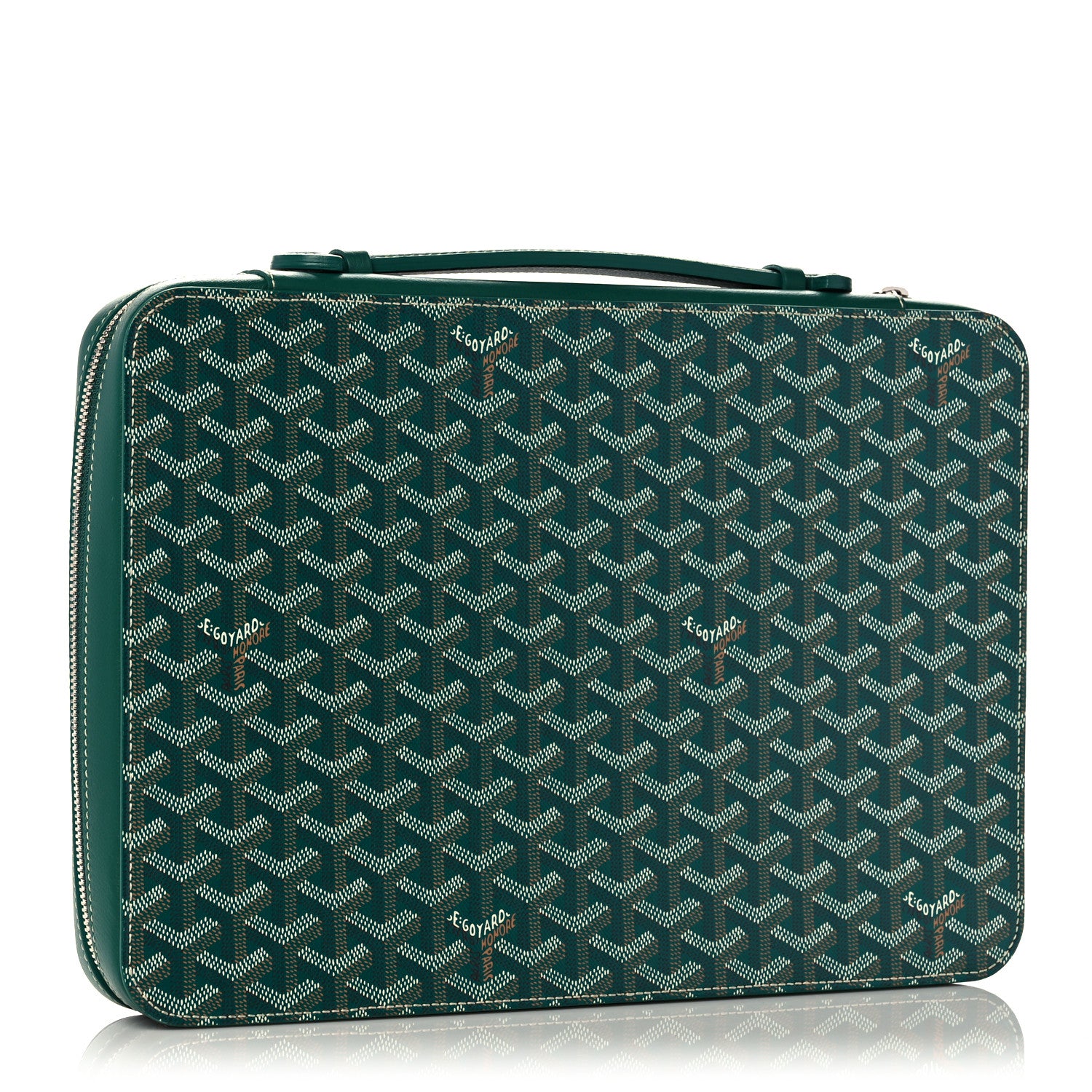 Goyard Goyardine Universal Companion Portfolio Green 3 of 10