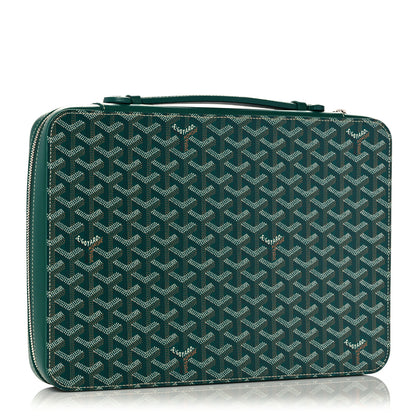 Goyard Goyardine Universal Companion Portfolio Green 3 of 10