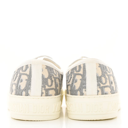 Christian Dior Canvas Oblique Walk'N'Dior Low Top Sneakers 38 Grey Stone 5 of 15