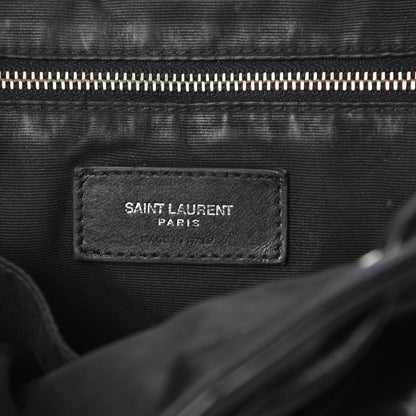 Saint Laurent Calfskin Y Quilted Monogram Small Loulou Backpack Black 7 of 13