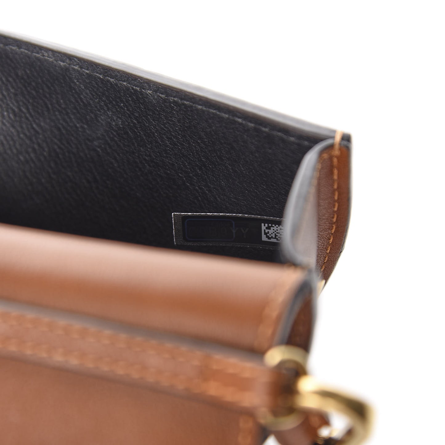 Calfskin Small Nile Bracelet Minaudiere Bag Caramel