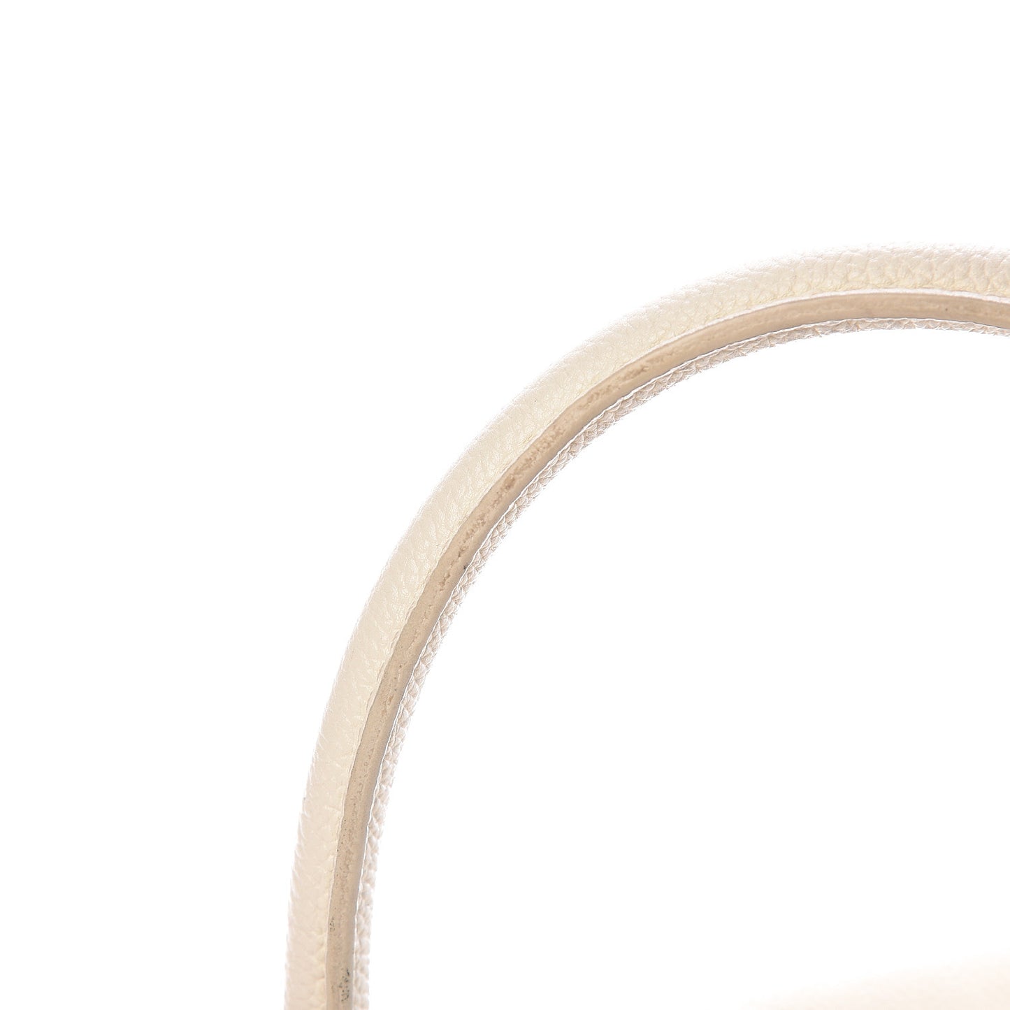 Calfskin Mademoiselle Lock Cerf Shopper Tote White