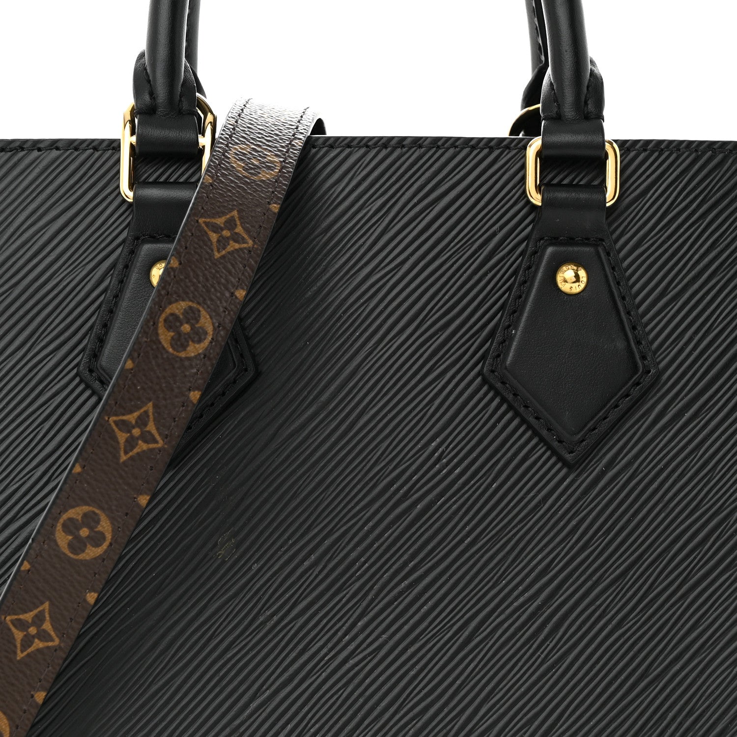 Louis Vuitton Epi Sac Plat BB Black 7 of 11