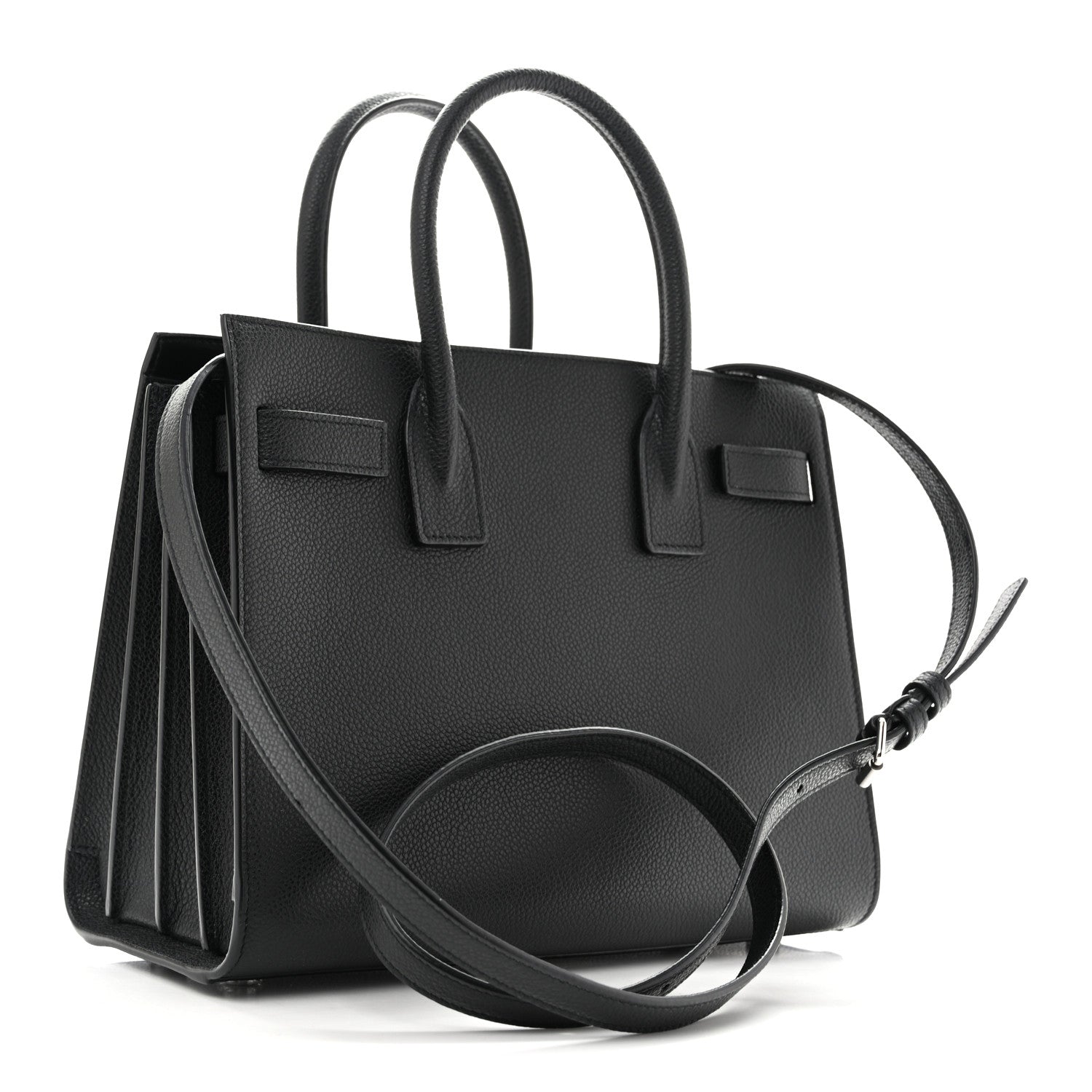 Saint Laurent Grained Calfskin Baby Sac De Jour Black 3 of 13