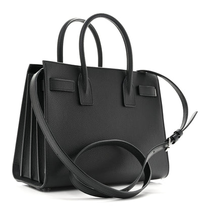 Saint Laurent Grained Calfskin Baby Sac De Jour Black 3 of 13